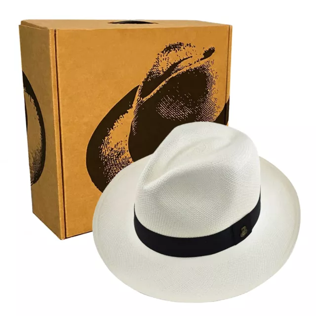 Classic Fedora | Genuine Panama Hat | Toquilla Straw | Handwoven in Ecuador | EA