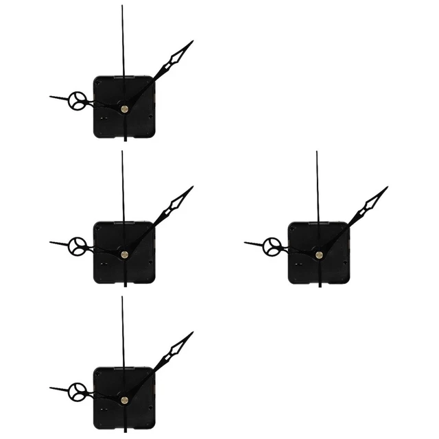 4x kit de travail d'horloge aiguilles d'horloge kit de mécanisme d'horloge