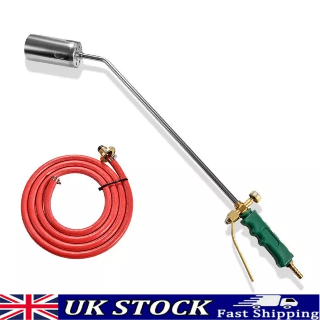 Long Arm Propane Butane Gas Torch Burner Blow Kit Roofers Roofing Brazing + Hose