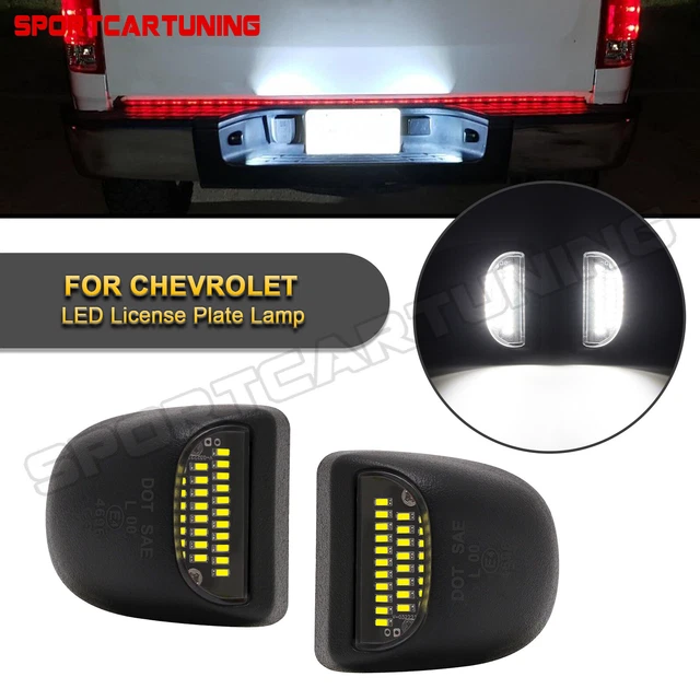 LED LICENSE PLATE Light for Chevy Tahoe GMC Sierra 1500 2500 Silverado