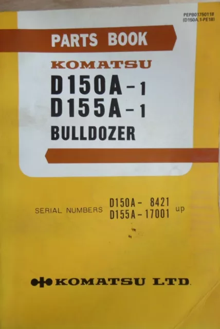Komatsu Bulldozer D 150 A -1 , D 155 A - 1 Ersatzteilkatalog