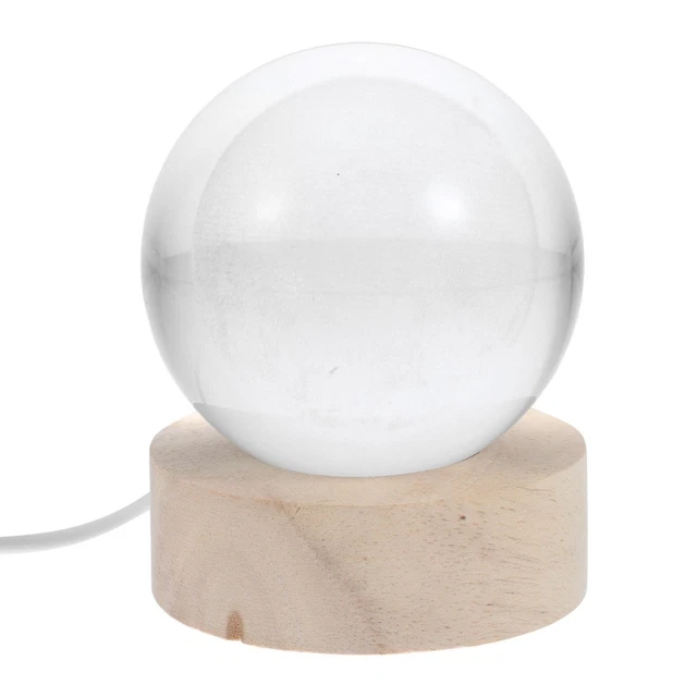 CRYSTAL STARRY PROJECTION Light with Wood Stand for Cozy Bedroom Decor ...