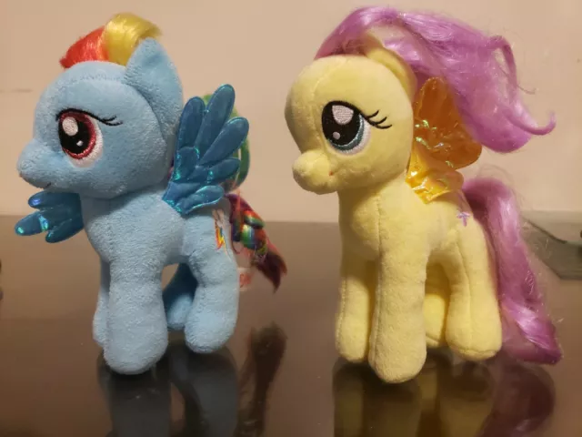 Rainbow Dash fluttershy Ty Beanie Babies Plush 6" 2014  My Little Pony MLP soft