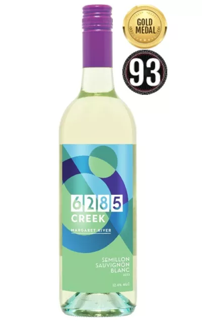 6285 Creek Margaret River Semillon Sauvignon Blanc 2023 - 12x750ml Free S/R