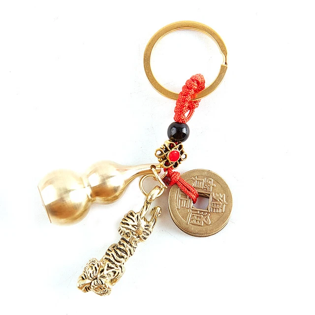 Zodiac Tiger Keychain Car Keyrings Handmade Woven Rope Crafts Backpack Hang GAIR