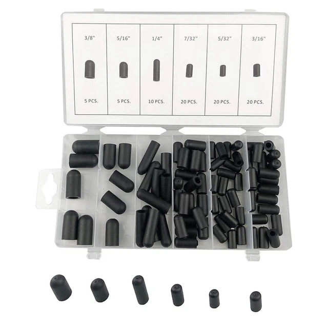 New Carburetor Vacuum Line Hose Rubber Boot Cover Cap Assortment Kit 80pcs