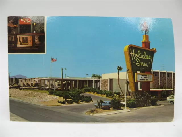 Vintage Roadside Americana Postcard, Holiday Inn Airport, El Paso, Texas