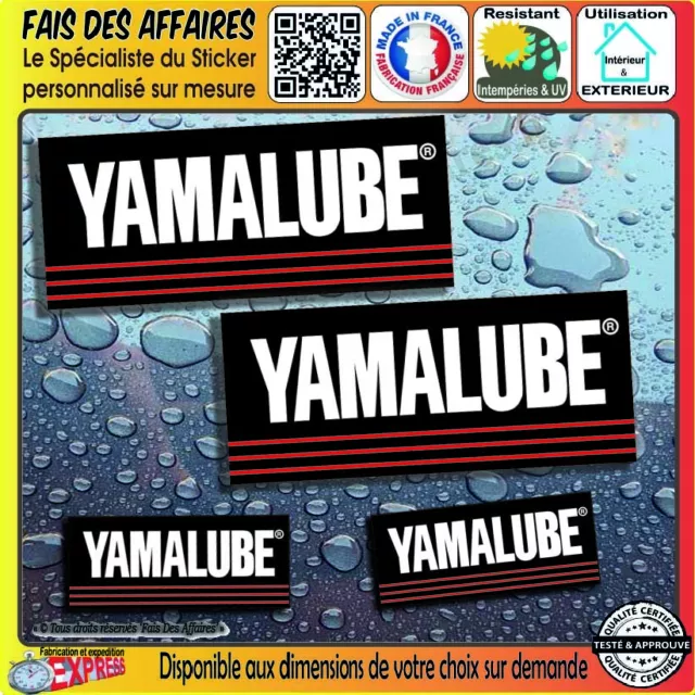 4 Sticker autocollant yamalube performance planche sponsor tuning decal carenage