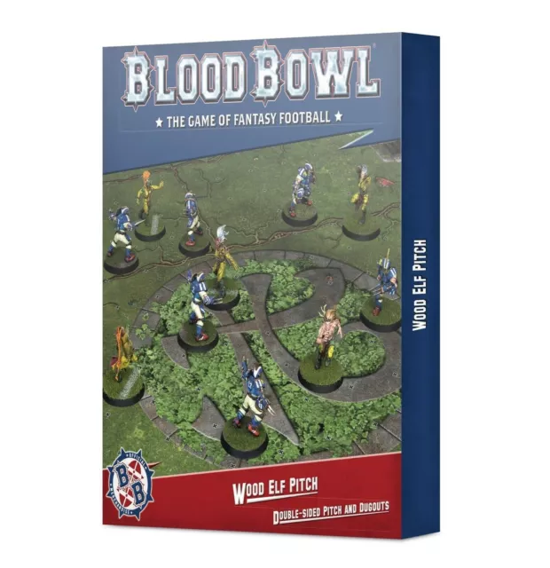 Games Workshop BLOOD BOWL - WOOD ELF PITCH & DUGOUTS - NEW SEALED
