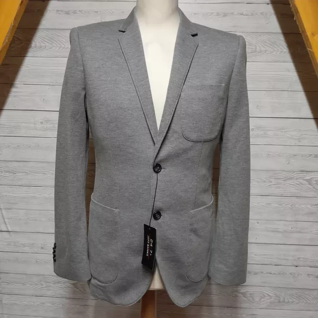 Jeff Banks London Mens Designer Grey  Blazer Jacket Size Small 38" BNWT £55