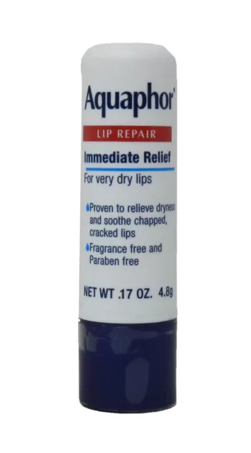 Aquaphor Lip Repair Immediate Relief For Very Dry Lips 0.17 Ounce