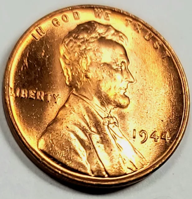 ET- 1944 P Lincoln Wheat Cent Brilliant Uncirculated (BU) Choice Penny