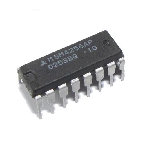 [2pcs] M5M4256AP-10 DRAM Memory Mitsubishi DIP16