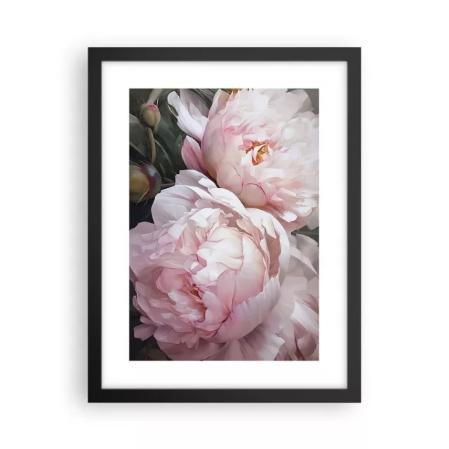 Affiche Poster 30x40cm Tableaux Image Photo Fleurs Pivoines Romantique Wall Art