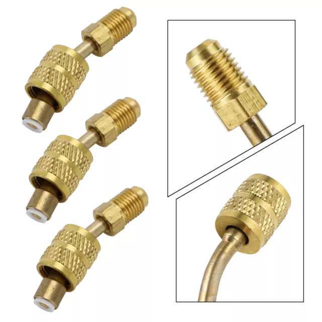 3x Adaptateur pivotant 5/16 "Femelle à 1/4" Mâle pour R410a pour Mini Split