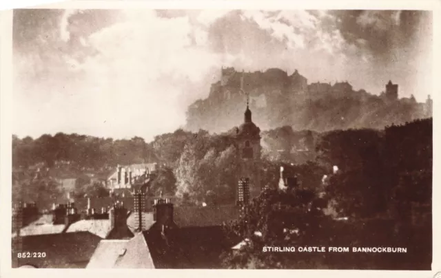 R205976 852 220. Stirling Castle from Bannockburn. A Hughes Photo. RP