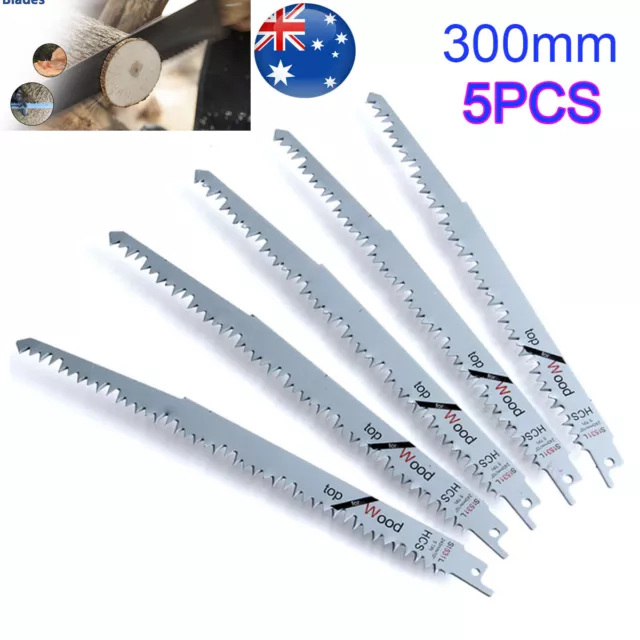 5pcs 300mm Stainless Steel Reciprocating For Cutting Tree Pruning Root Saw_Blade