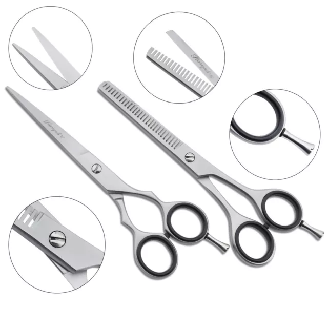 6" Hairdressing Barber Hair Cutting Thinning Scissors Shears Set Pre Style Ergos