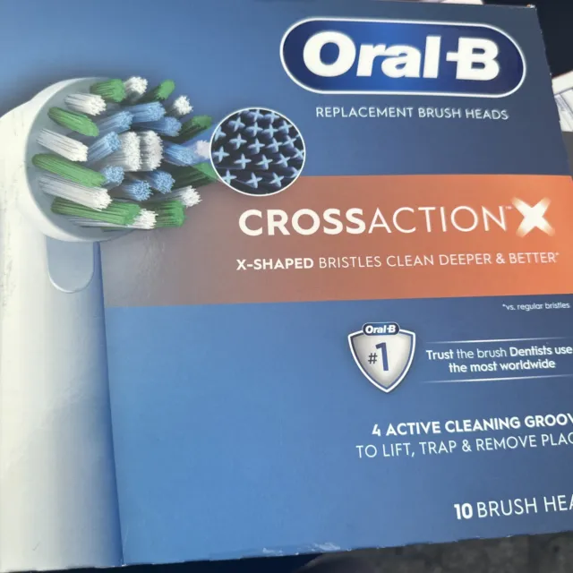 Cabezales de cepillo de repuesto Oral-B acción cruzada X (paquete de 10)