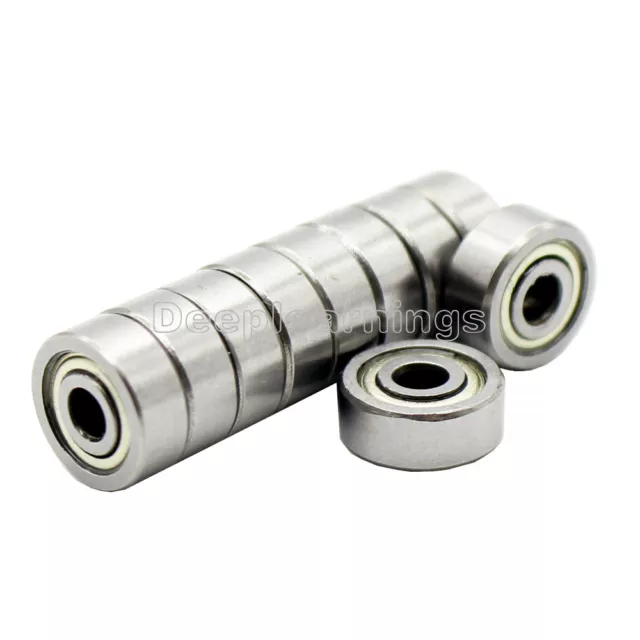 5 PCS 623ZZ 3x10x4mm Bearing Miniature Ball Shielded Radial Bearings Silver