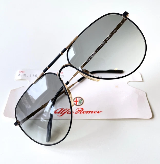 Lunettes Vintage Alfa Romeo 34 107 - Monture Or Marron Ovale - Neuf Sans étiquette