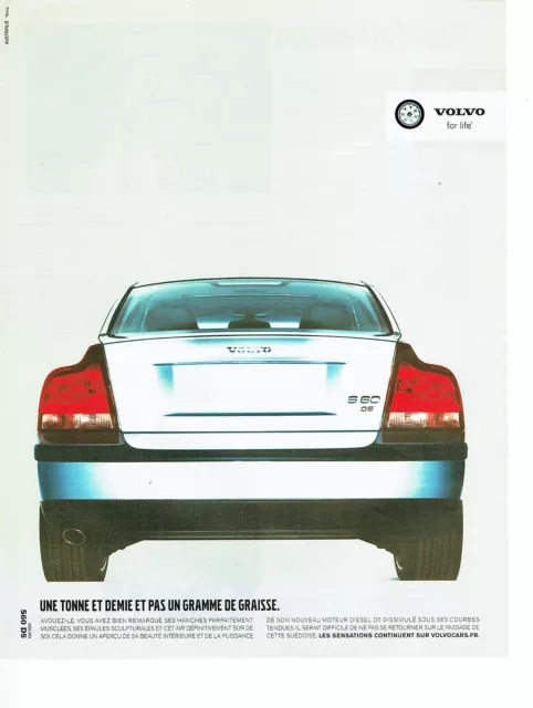 Publicité Advertising 088   2002   la Volvo  S60 D5