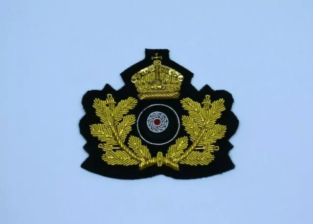WK1 Mützenabzeichen Kaiserliche Marine Offizier mit Kokarde