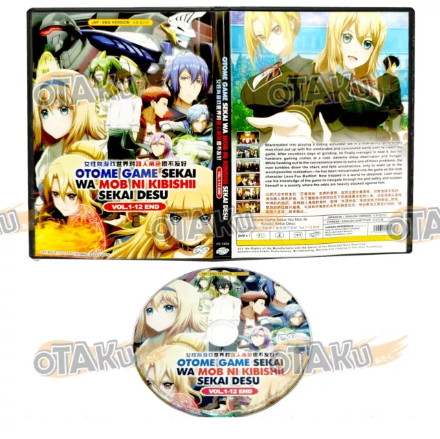 Anime Otome Game Sekai Wa Mob Ni Kibishii Sekai Desu (1-12 End) Eng DVD +  USPS