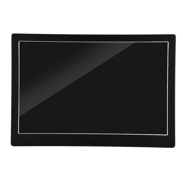 12" HD TFT LED aleación de aluminio marco de fotos digital reloj alarma película MP3/4 EE. UU.