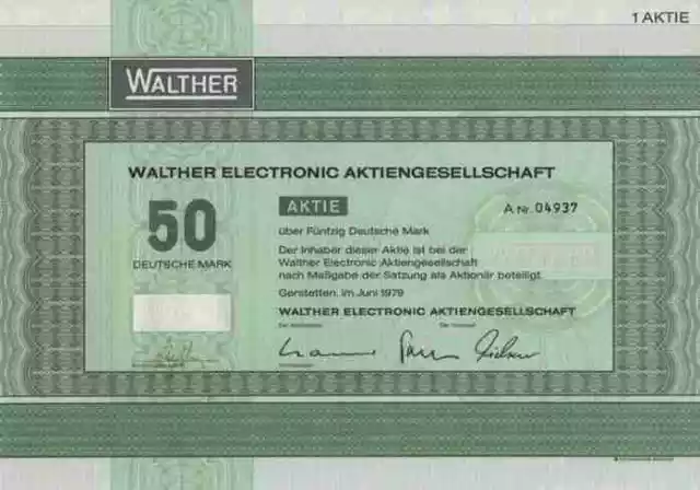 Walther Electronic 1979 Gerstetten Zella Mehlis Heidenheim P1 Rechenmaschinen 50