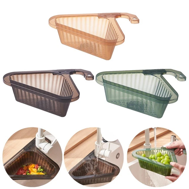 Filtro fregadero fregadero cesta filtro estante esponja soporte triangular 1 pieza