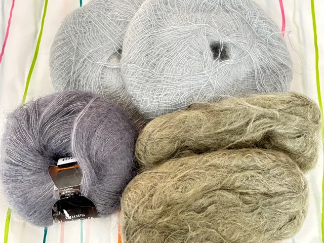 Lot De Fils à Tricoter Assortis - Qualité Neuve Sans Emballage, Couleurs Variées