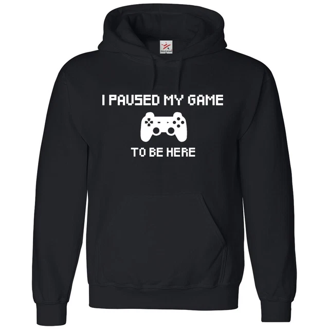 I PAUSED MY GAME GAMER Hoodie, Gamer Gaming hoodie Unisex kids and Adults