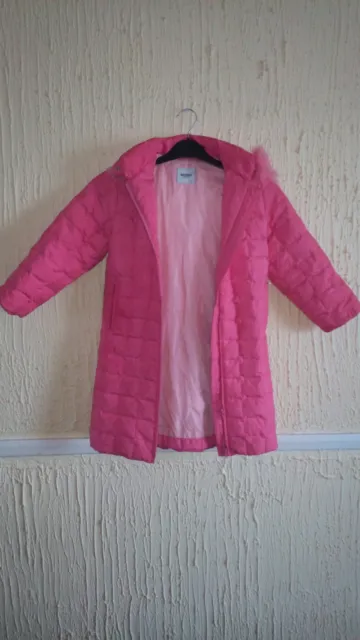 Girl's Pink Moschino Winter Jacket Age 5