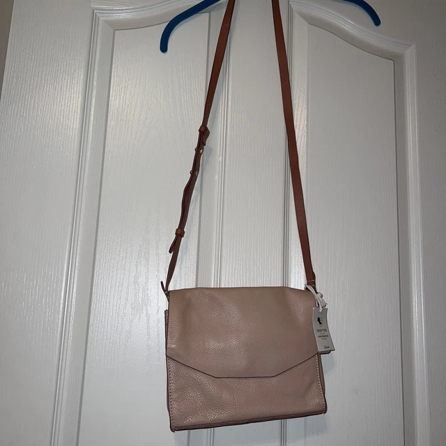 CLARKS Shoulder Pink Blush Leather Purse Crossbody  Bag NEW
