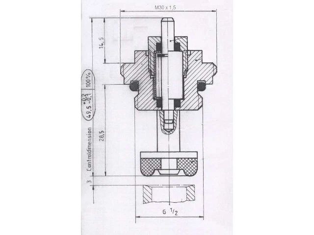 Uponor Vario S Rücklauf-Ventileinsatz Für Edelstahlverteiler – Ersatzteil 1013021