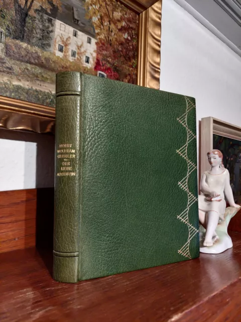 Geissler DER LIEBE AUGUSTIN Bibliophile Luxusausgabe LEDER HANDEINBAND Napoleon