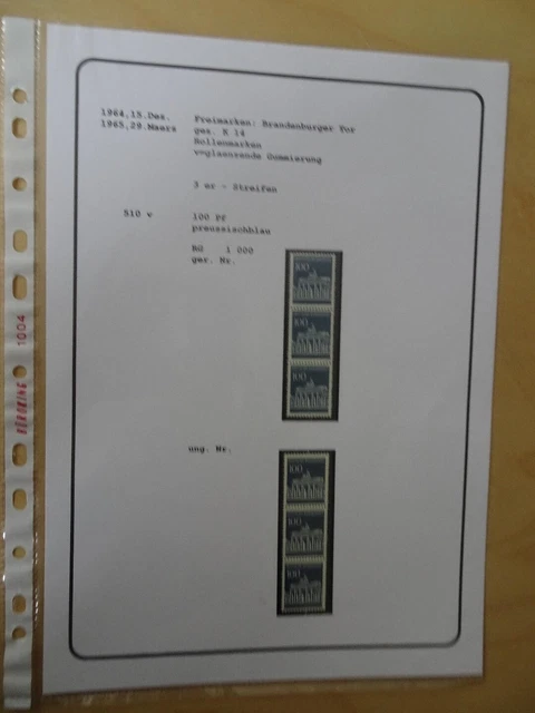 Bund Michel 510 3er Streifen postfrisch gerade + ungerade Nummern (10669H)