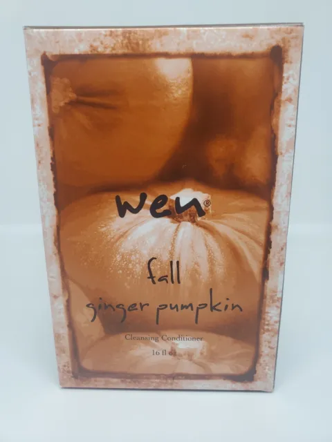 New Sealed WEN fall ginger pumpkin CLEANSING & CONDITIONING 16oz