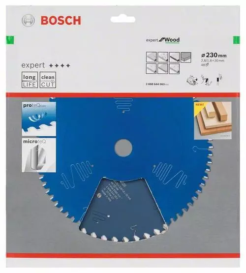 Bosch Lame de Scie Circulaire Expert pour Bois, Ø 230 MM, 48 Dents 2