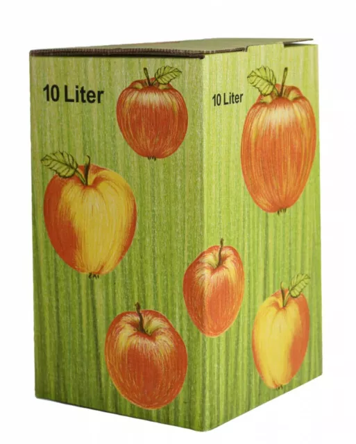 1Stück 10 Liter Bag in Box Karton in Apfeldekor