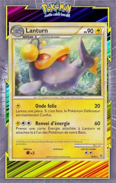🌈Lanturn - HS02:Déchainement - 18/95 - Carte Pokemon Française