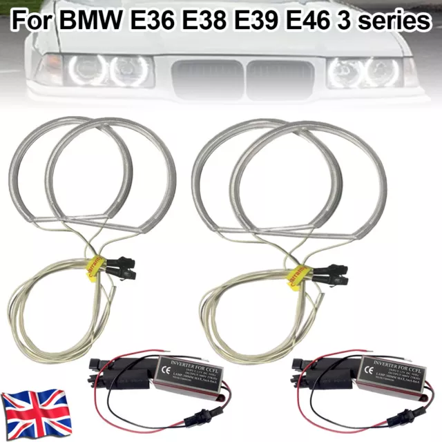 For BMW E36 E46 E39 E38 CCFL LED Angel Eyes Kits Halo Ring DRL Turn Signal Light