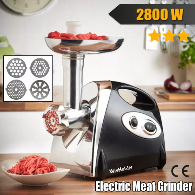 2800W Electric Meat Grinder Mincer Sausage Maker Filler Kitchen Mincing Machine