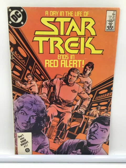 1986 DC Comics Star Trek A Day in the Life Ends in Red Alert! #27