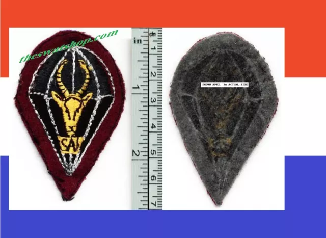 SOUTH AFRICA PARACHUTE WINGS BERET BADGE AFRICAN non AIRBORNE