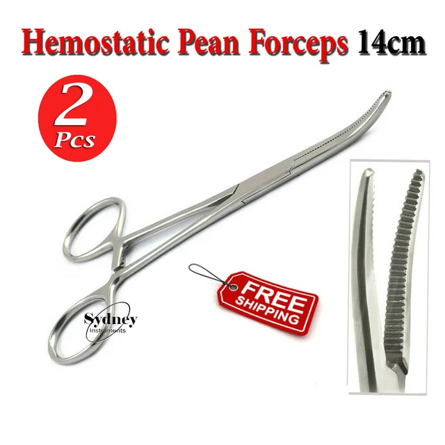 DENTAL PEAN FORCEPS Curved Hemostatic Clamp Artery Suture Locking Pliers EUR 8,88 PicClick DE
