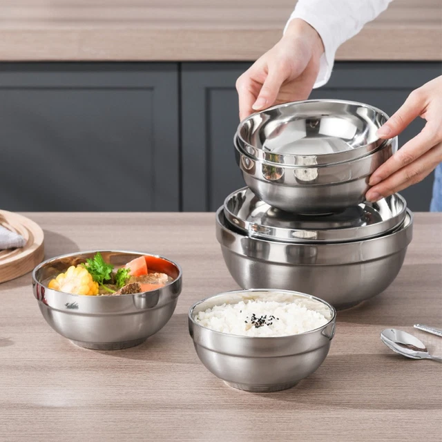 Stainless Steel Bowl Home Mixing Bowls Noodle Replacement Salad Bowl Strong