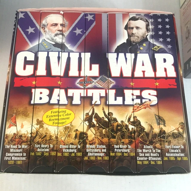 CIVIL WAR BATTLES 7 VHS Box Set Ships Same Day With Tracking £14.18 ...