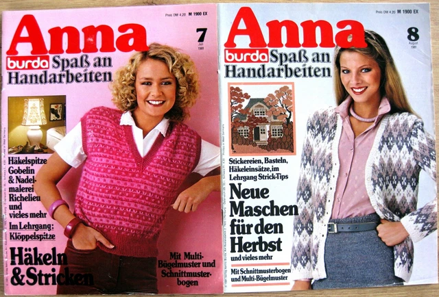 12 BURDA - ANNA Spass an Handarbeiten Hefte aus 1981 5